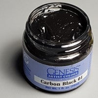 Genesis Heat-Set Paint - Carbon Black 01 - 1oz