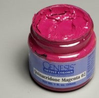 Genesis Heat-Set Paint - Quinacridone Magenta 02 - 1oz